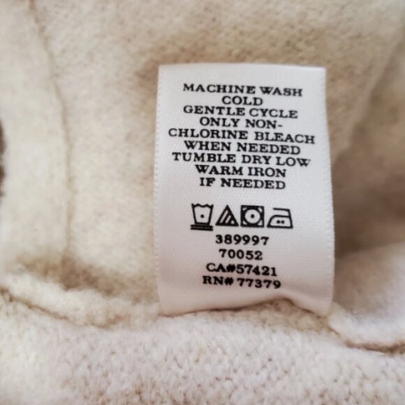 Ann Taylor Sleeveless Turtleneck Wool Blend Tunic Sweater L - Picture 6 of 6